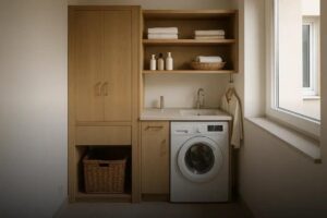Como organizar lavanderia pequena gastando pouco e otimizar seu espaço hoje